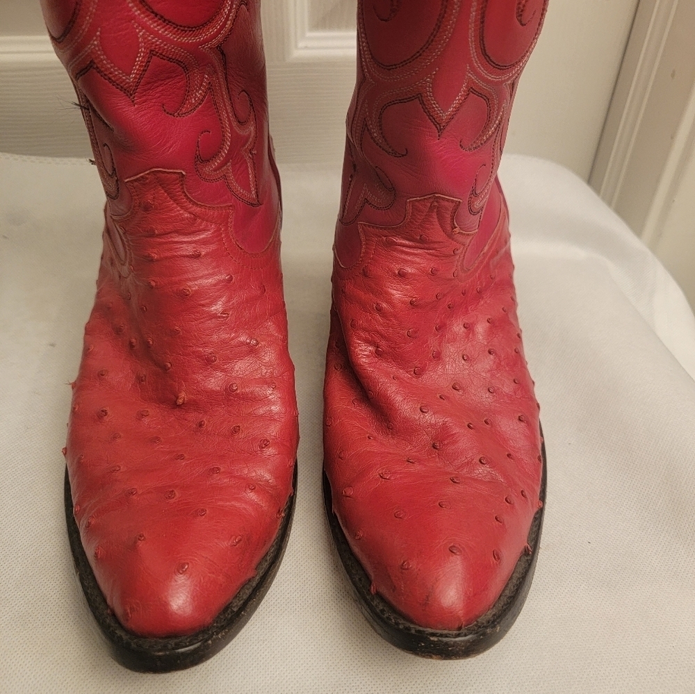 Caboots Ostrich Men's cowboy boots size10 - Picture 5 of 16